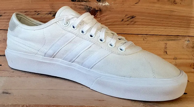 Adidas Originals Delpala Low Canvas Trainers UK9.5/US10/EU44 FV0635 White
