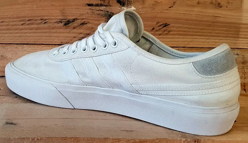 Adidas Originals Delpala Low Canvas Trainers UK9.5/US10/EU44 FV0635 White