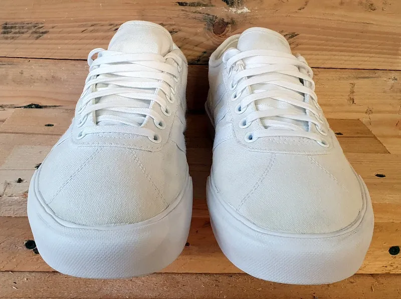 Adidas Originals Delpala Low Canvas Trainers UK9.5/US10/EU44 FV0635 White