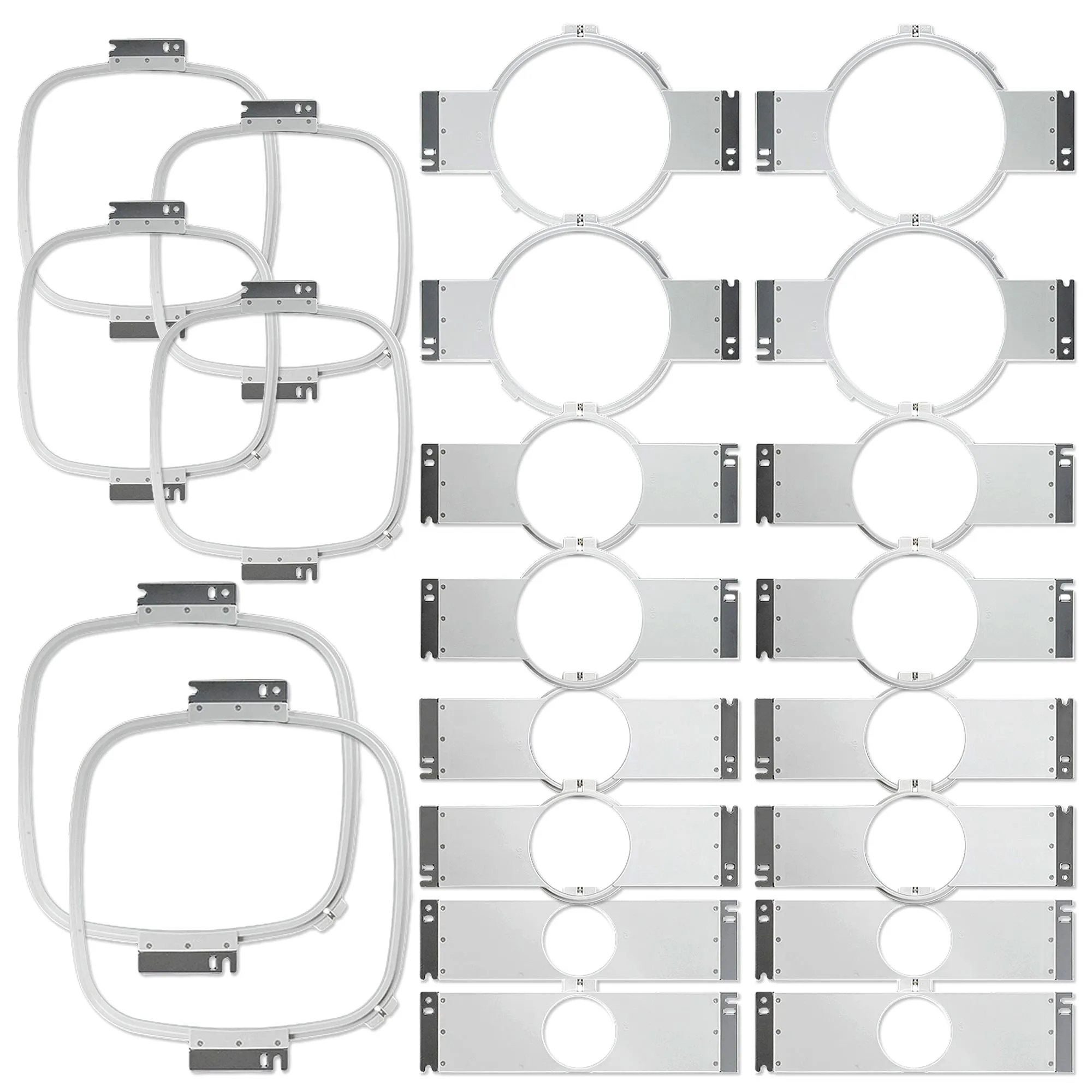 BAi VISION Two Head 15 Needle Embroidery Machine Bundle with Cap & Hat Hoops