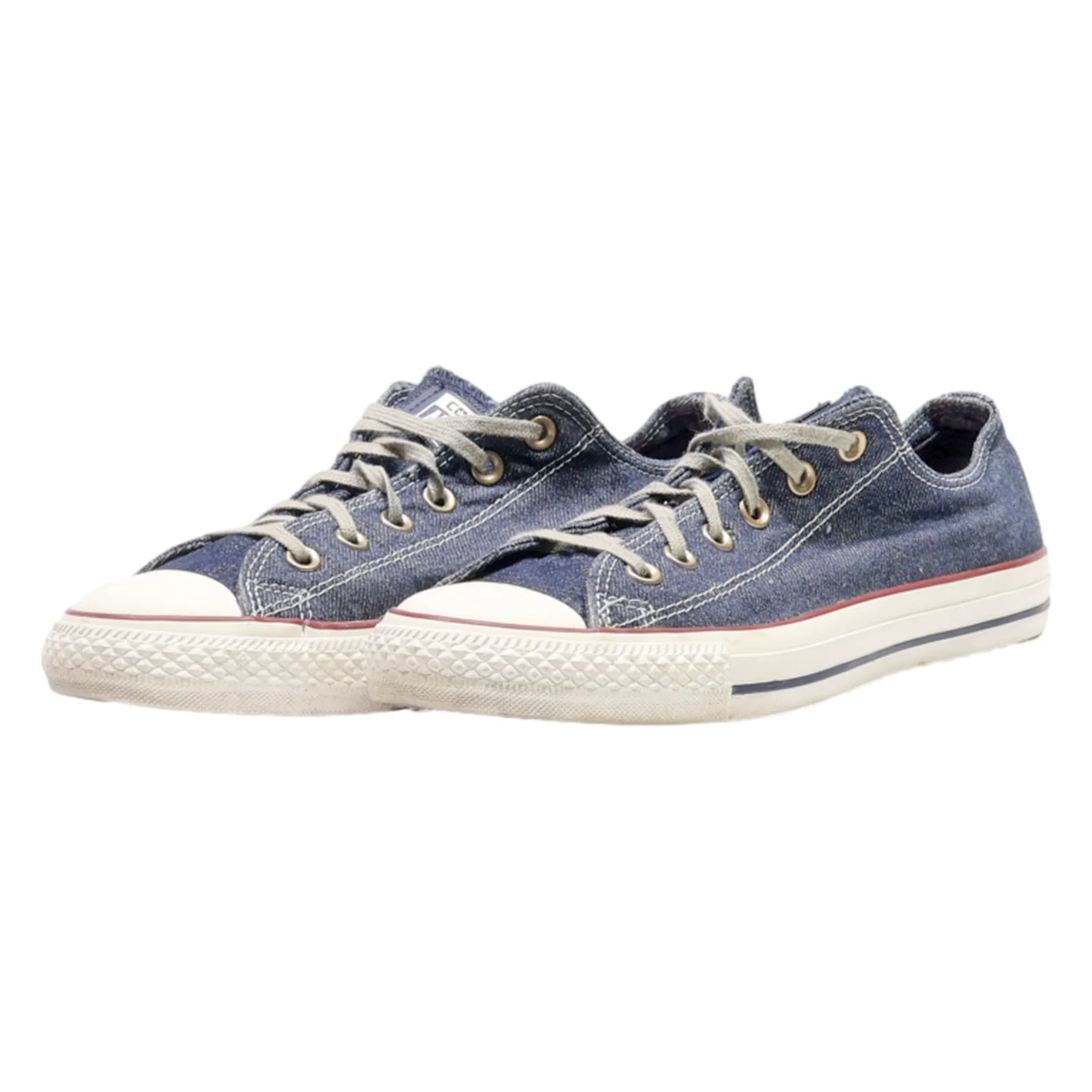 CONVERSE Low Top Trainers Blue Denim Womens UK 7.5
