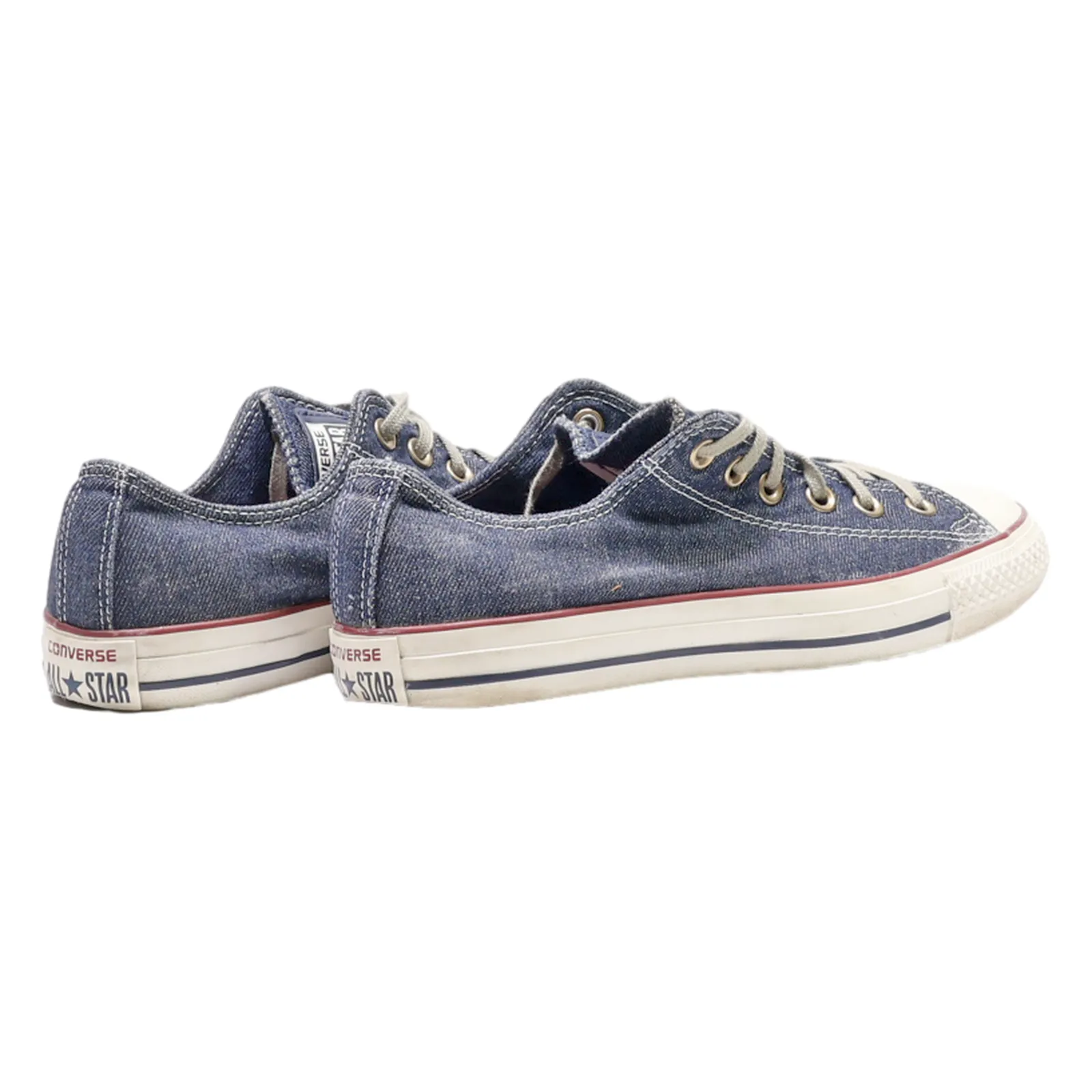 CONVERSE Low Top Trainers Blue Denim Womens UK 7.5