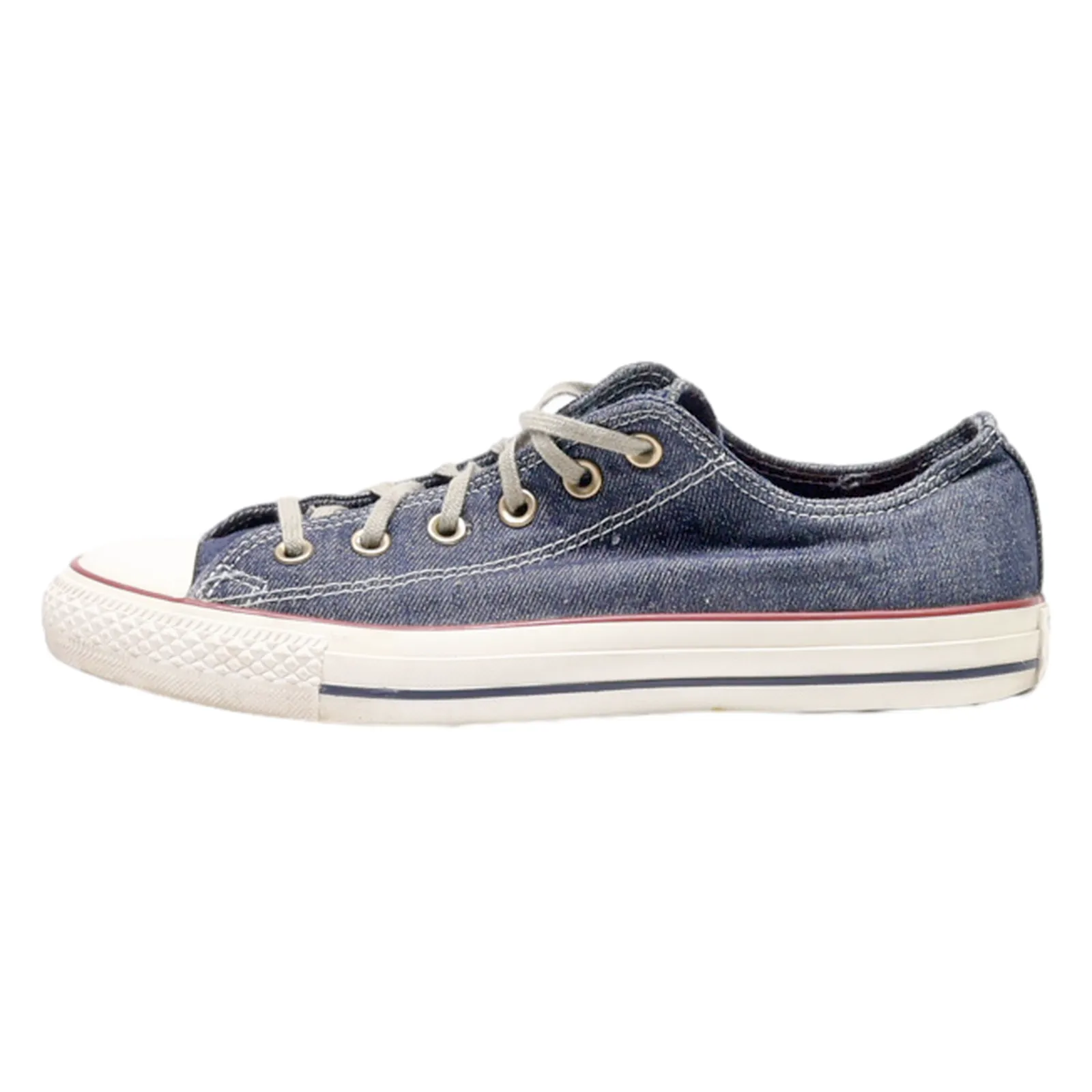 CONVERSE Low Top Trainers Blue Denim Womens UK 7.5