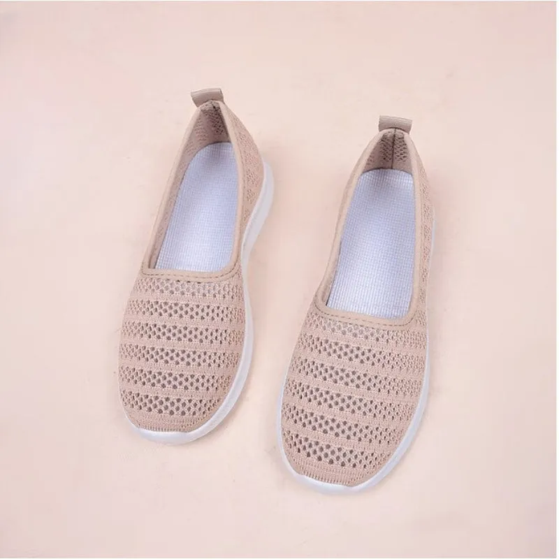 Knitted Fabric Lightweight Loafers