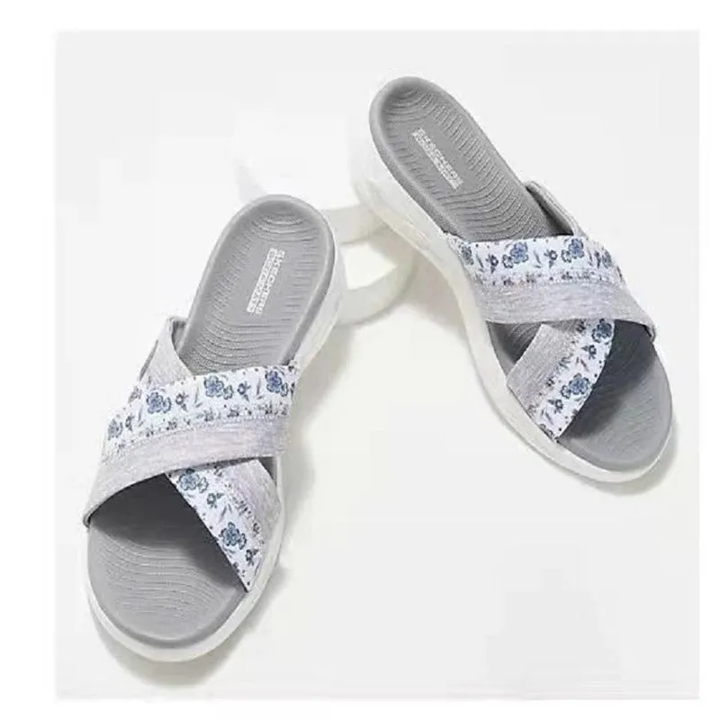 Outer Wear Non-Slip Thick Bottom Sequins Women's Sandals