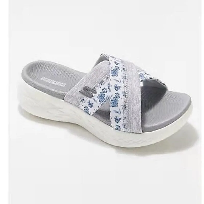 Outer Wear Non-Slip Thick Bottom Sequins Women's Sandals